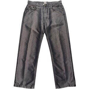 Vintage Moschino Lightweight Straight Leg Shining Jeans Gray men's size 33x28